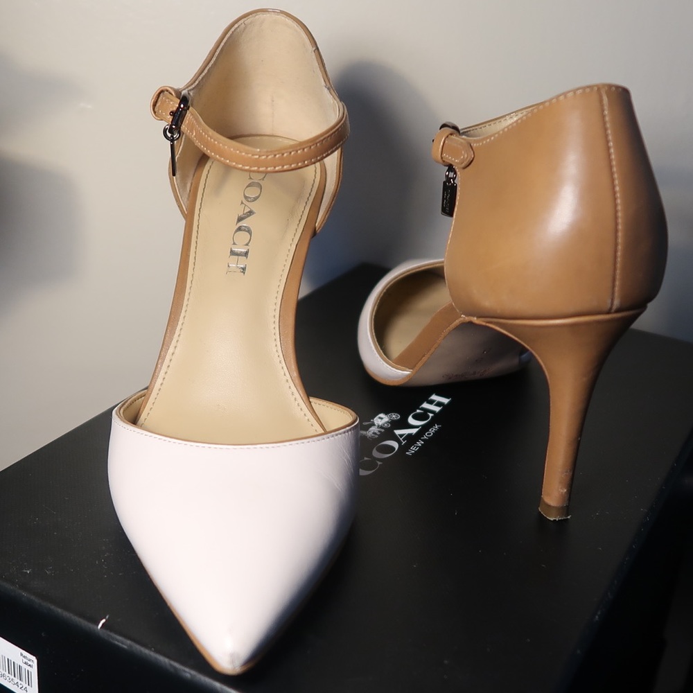 Coach Chalk/Walnut Seline Mat Calf